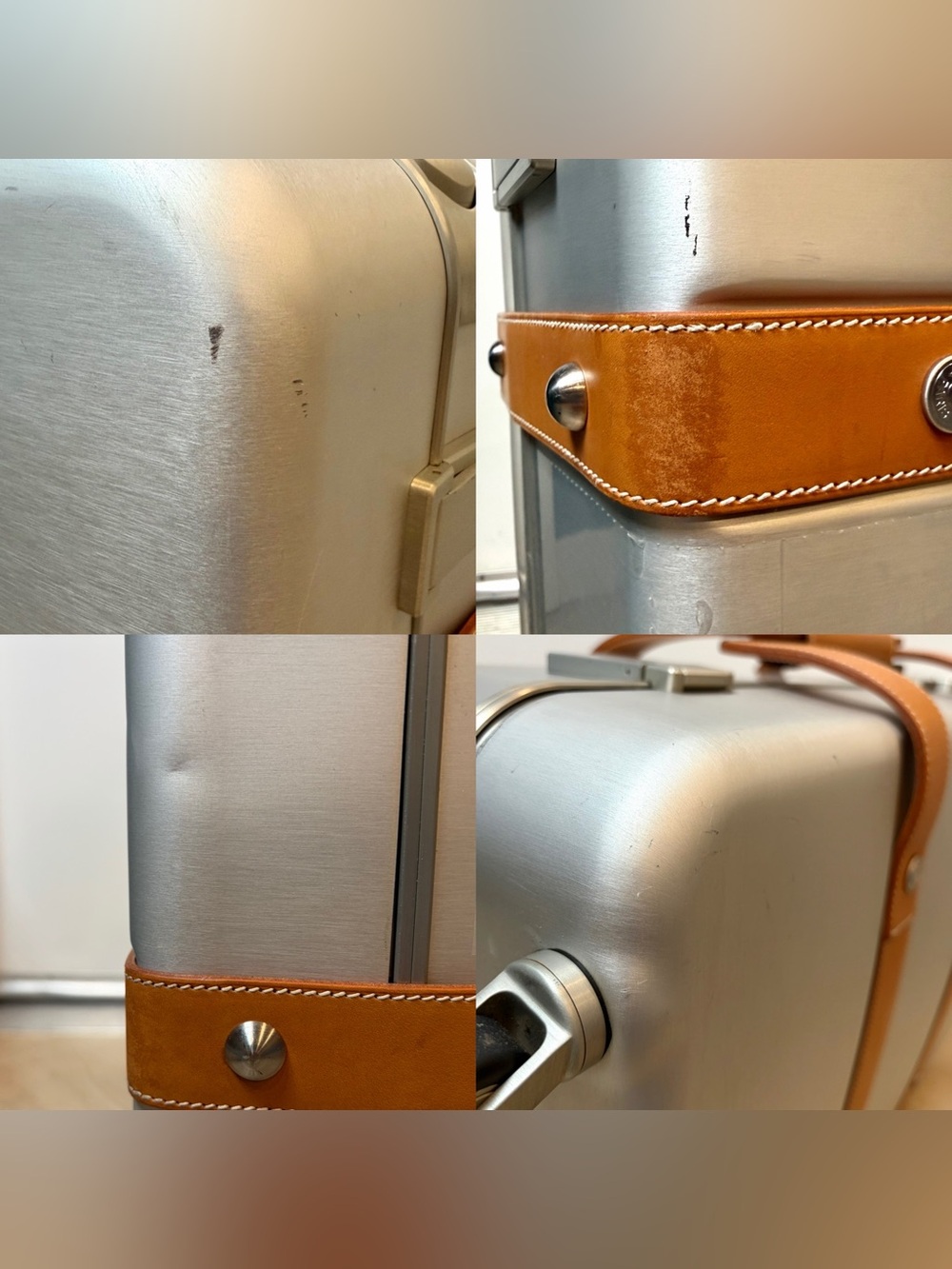 Hermès LTD ED Orion Aluminum & Vache Naturelle Spinner, Retractable Handle, Rare - Picture 13 of 17